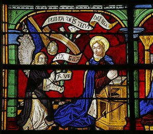 Window depicting the Annunciation